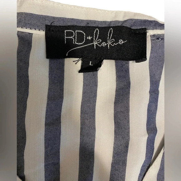 Anthropologie RD & KoKo Striped Long Line Tunic - Picture 7 of 10